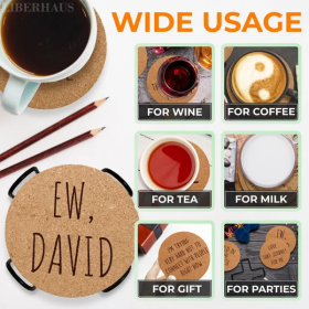 Cork Coasters For Drinks Coasters Set Of 6 With Holder Funny Coasters For Adults Cup Coasters For Coffee Table Home Bar Wedding Absorbent Coasters Mat Cork Coasters For Drinks Coasters Set Of 6 With Holder Funny Coasters For Adults Cup Coasters For Coffee Table Home Bar Wedding Absorbent Coasters Mat