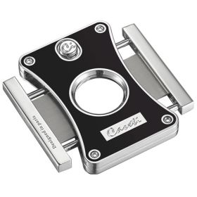Caseti Dion Black Double Guillotine Cigar Cutter - CACU113BK Caseti Dion Black Double Guillotine Cigar Cutter - CACU113BK