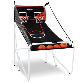 VEVOR Foldable Basketball Arcade Game, 2 Player Indoor Basketball Game, Home Dual Shot Sport with 4 Balls, 8 Game Modes, Electronic Scoreboard VEVOR Foldable Basketball Arcade Game, 2 Player Indoor Basketball Game, Home Dual Shot Sport with 4 Balls, 8 Game Modes, Electronic Scoreboard